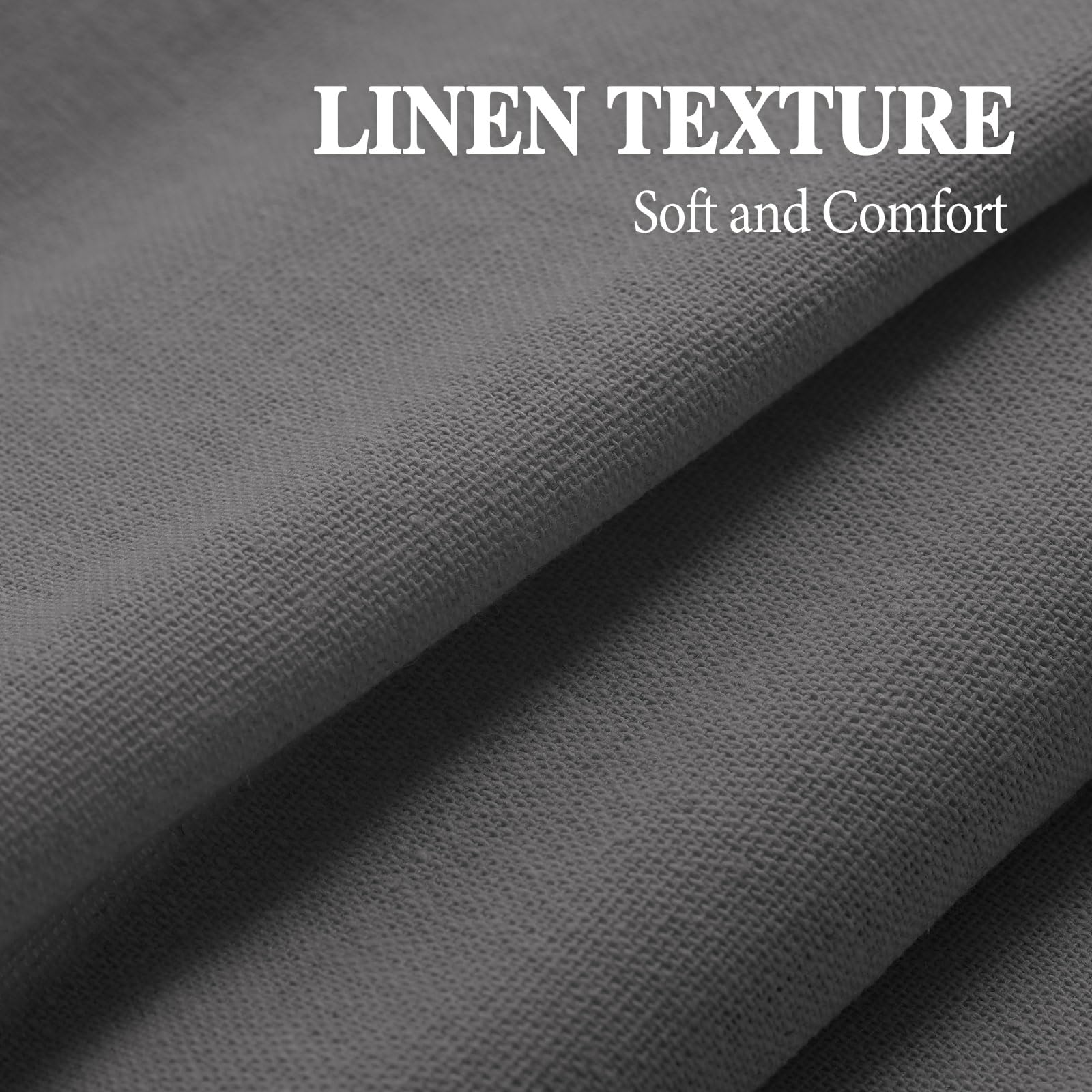 XOGUIBO linen-cotton blend fabric offers durable, breathable drape.