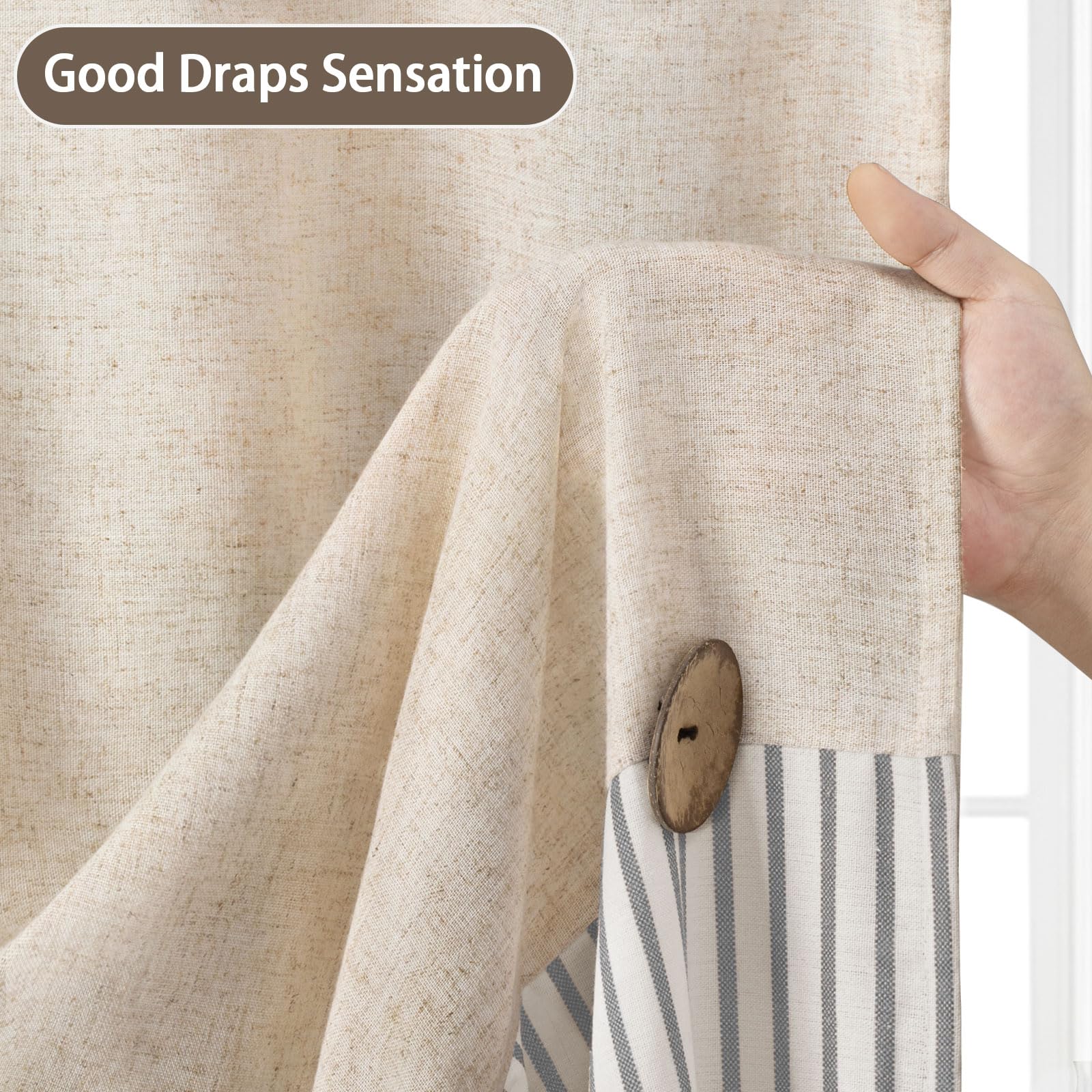 Machine washable curtain by XOGUIBO enables easy refresh and care