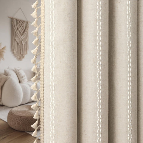 XOGUIBO packaged curtains ready for easy installation and quick setup