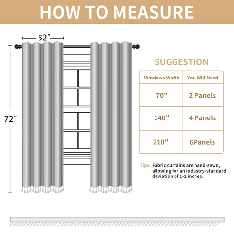 XOGUIBO 2-panel set provides room-darkening and privacy on demand.