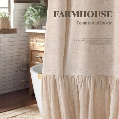 XOGUIBO ruffle-hem detail adds feminine charm and spa-like feel