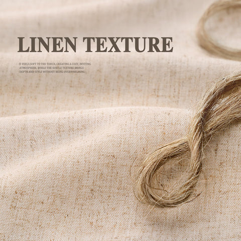 XOGUIBO natural fabric texture elevates cottage, farmhouse, or Scandinavian bathroom design