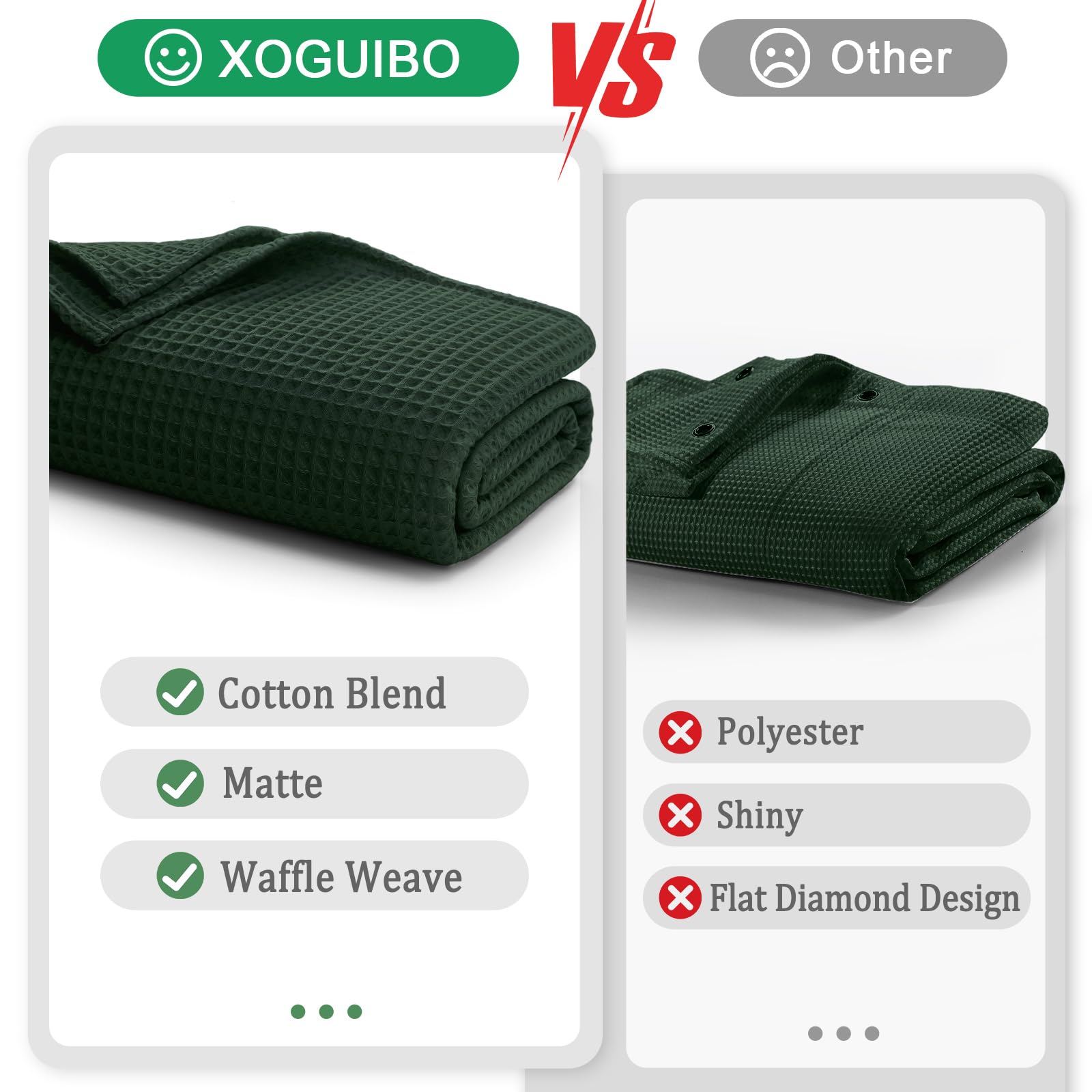 Dark-green XOGUIBO curtain enhances upscale bathroom aesthetic.