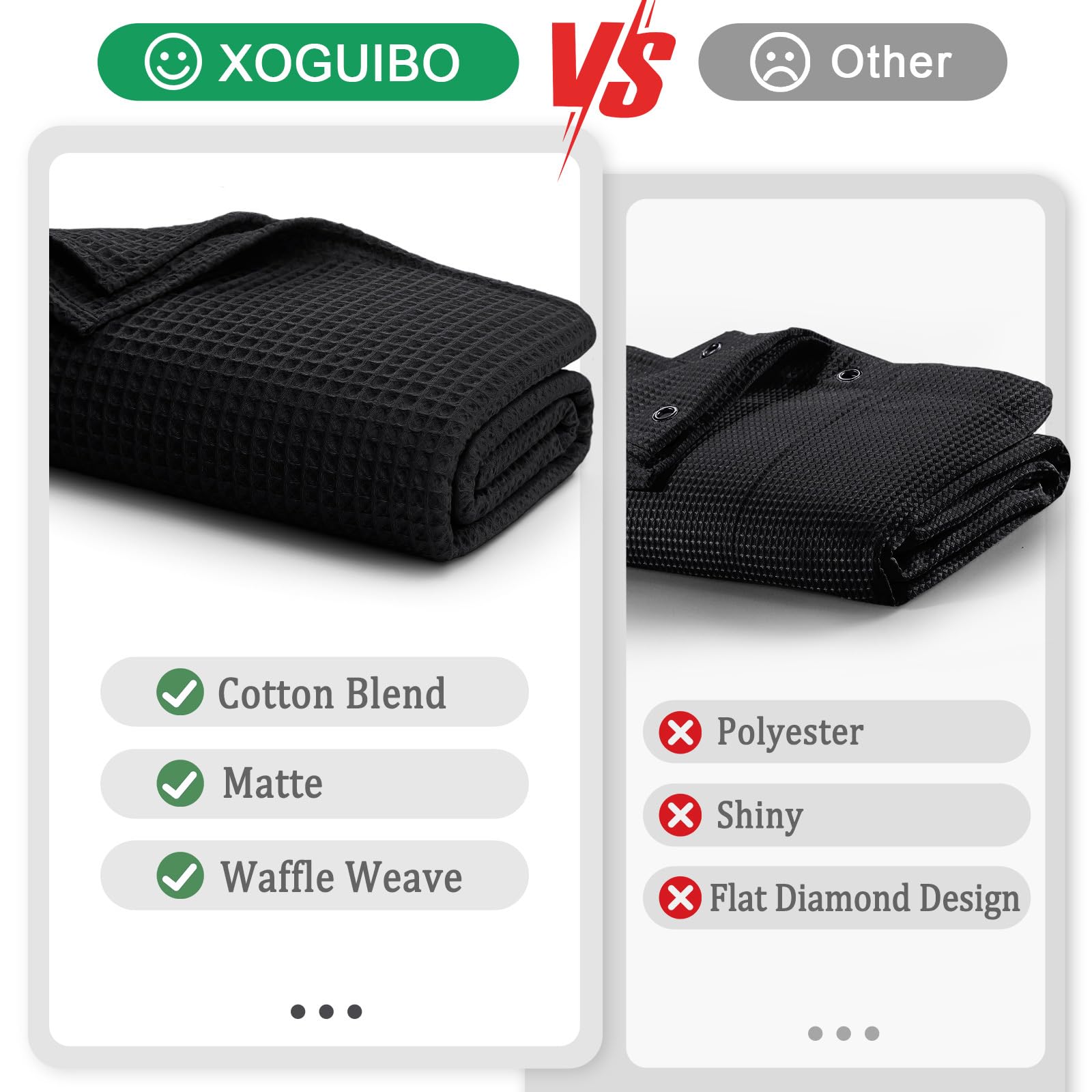 XOGUIBO spa-like curtain creates a luxurious bathroom vibe.