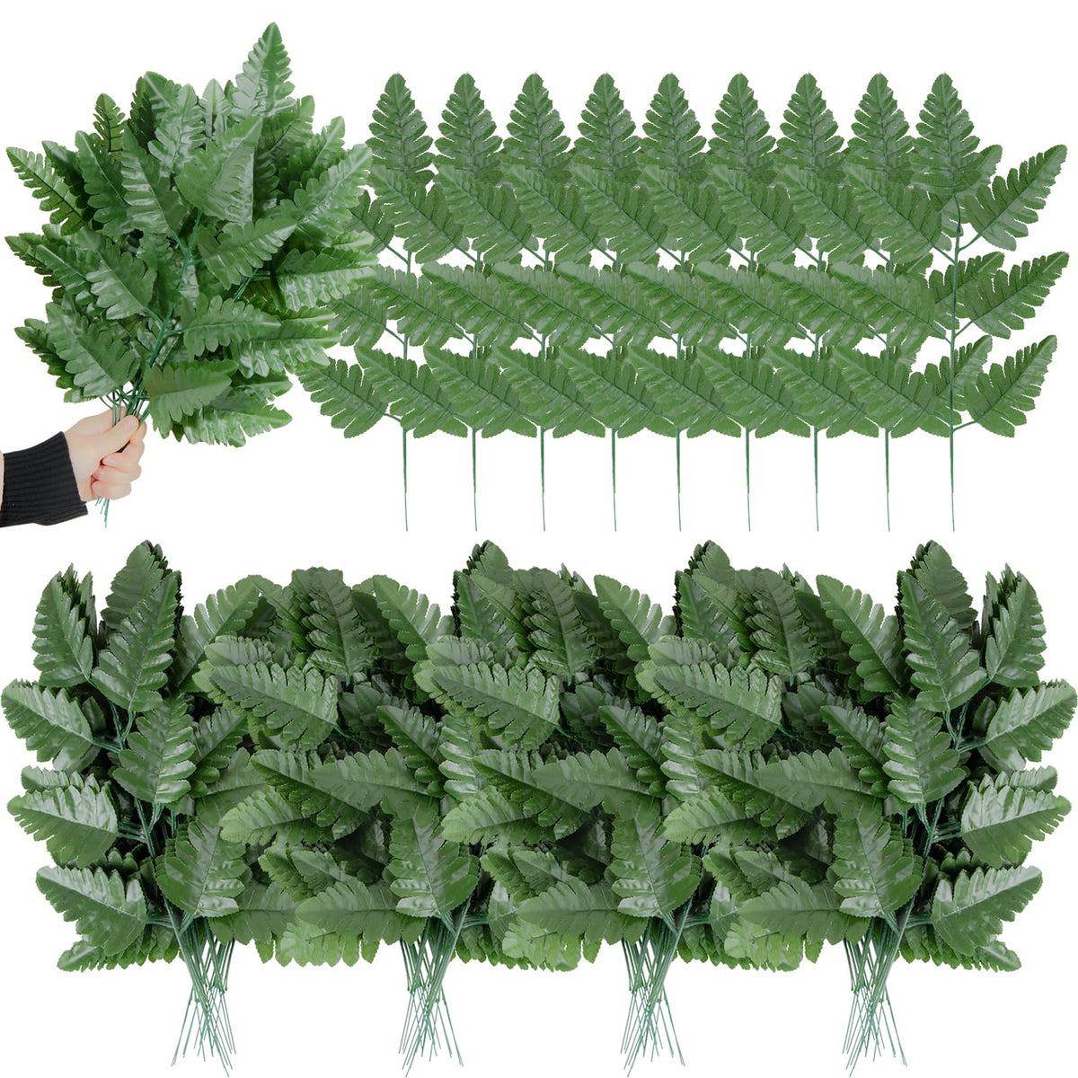 XONOR artificial silk leaf fern leaf cluster enhances greenery decor for events