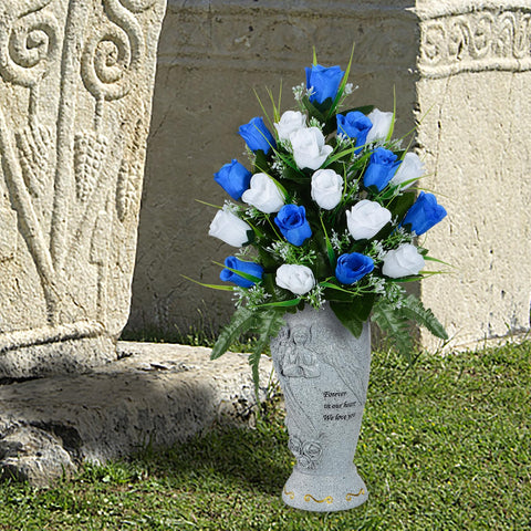 XONOR two-pack grave vases for thoughtful memorial displays.