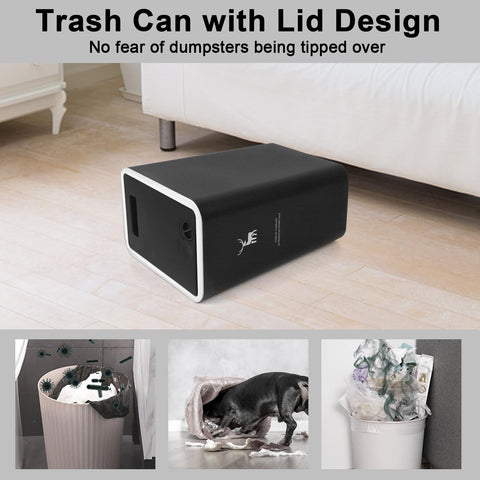 XPIY trash can highlighting one-handed lifting feature