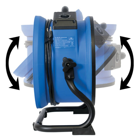 XPOWER FC-300 side view with adjustable speeds for versatile airflow control.