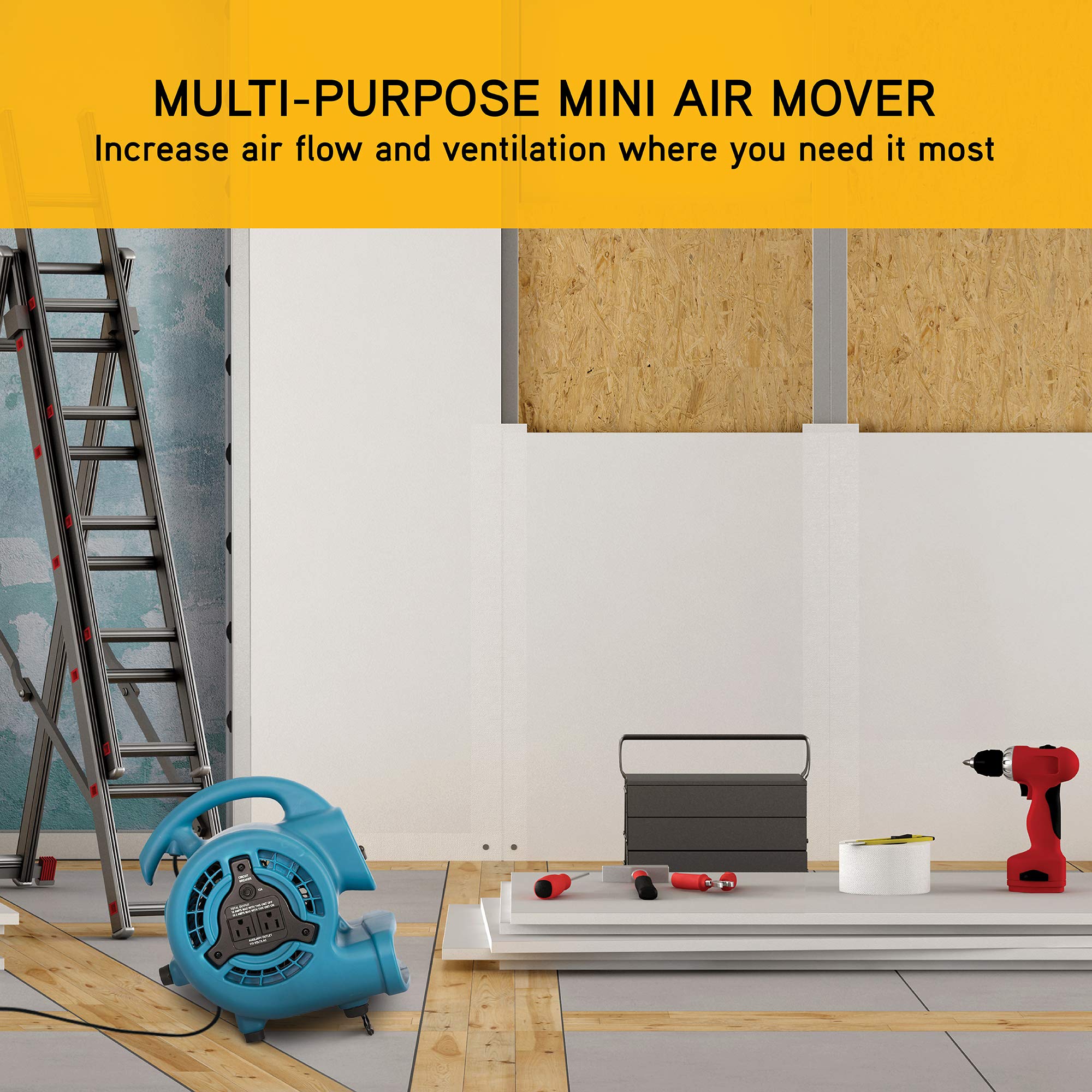 XPOWER P-80A compact dimensions fit into tight workspaces.