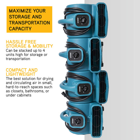 XPOWER P-80A is lightweight and portable for easy transport.