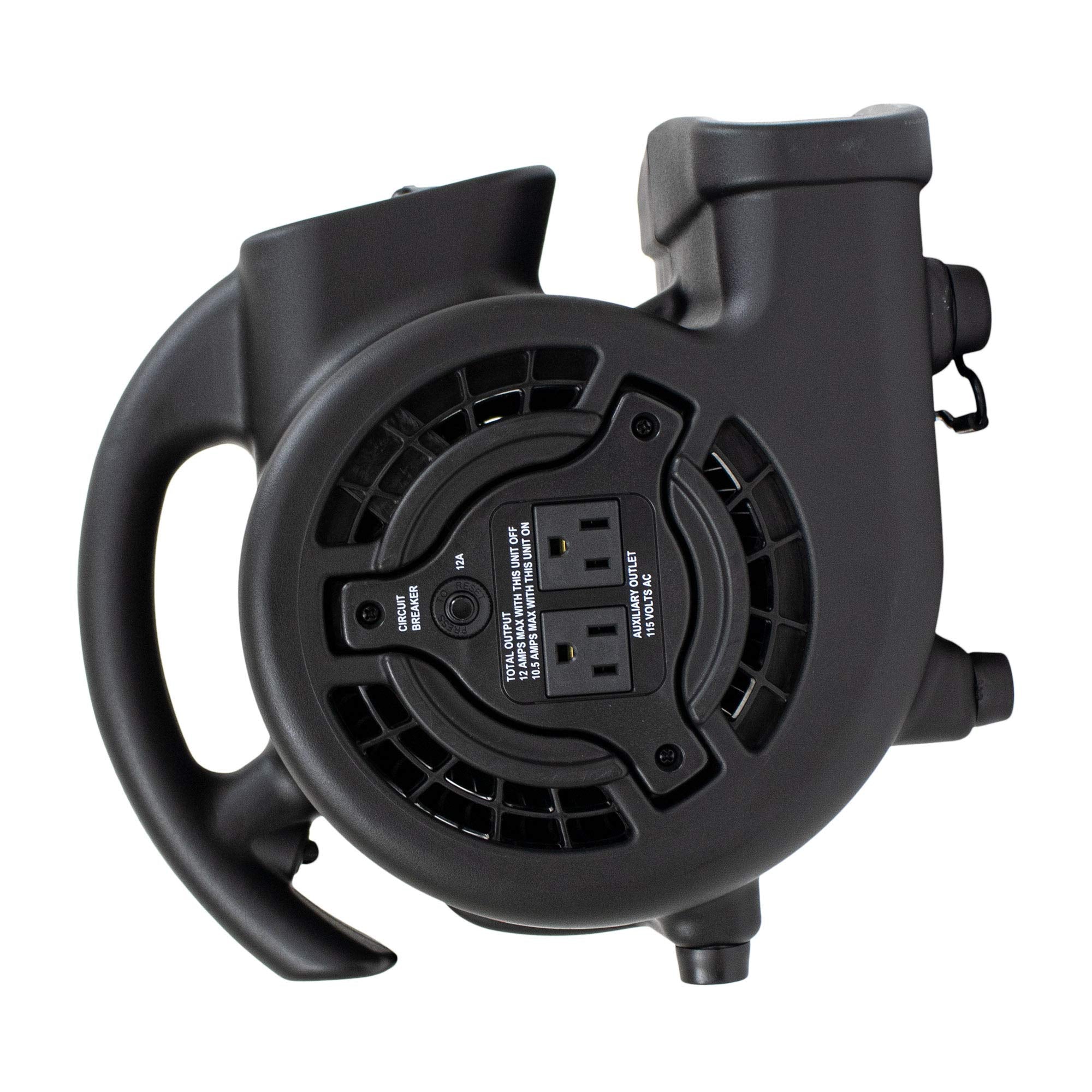 XPOWER P-80A stackable design saves space when stored