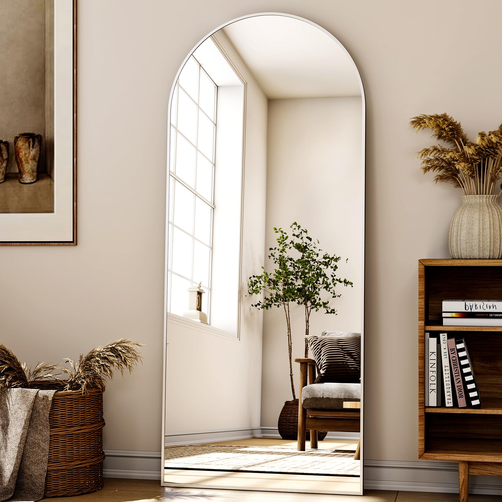 XRAMFY full-length mirror on stand for flexible room placement
