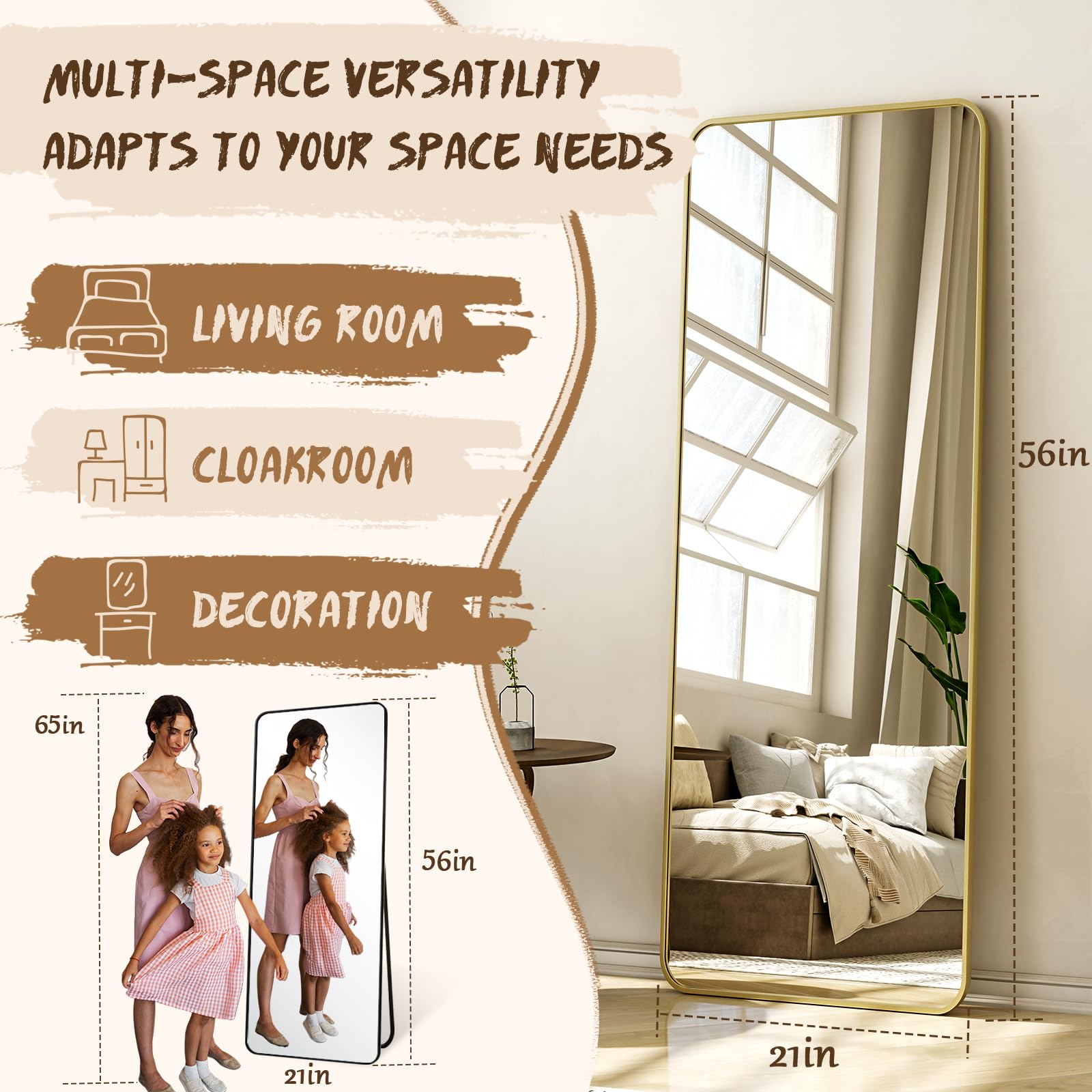 XRAMFY high-definition glass delivers crystal-clear reflections with minimal distortion.