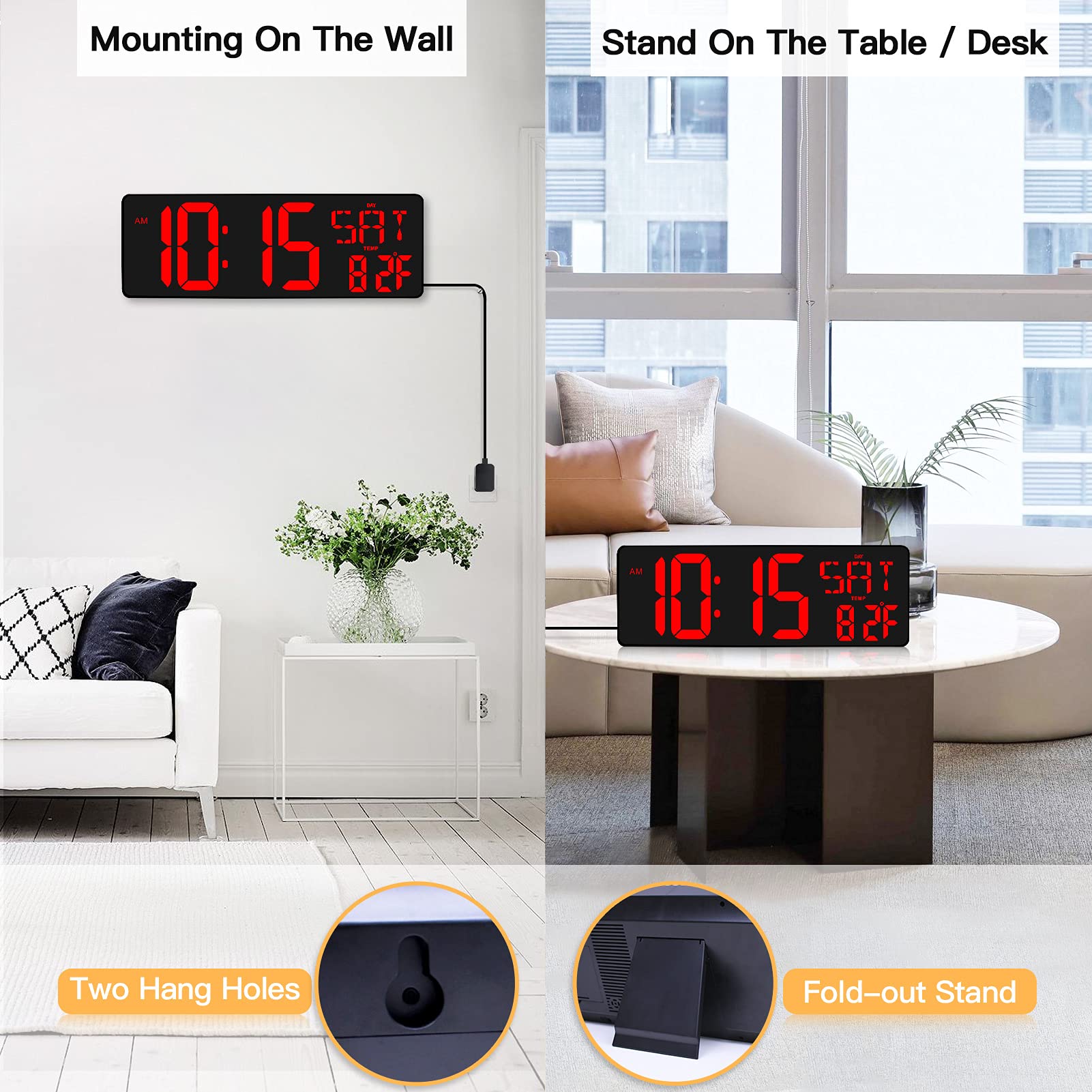 XREXS 12/24-hour format supports user preferences in any environment.