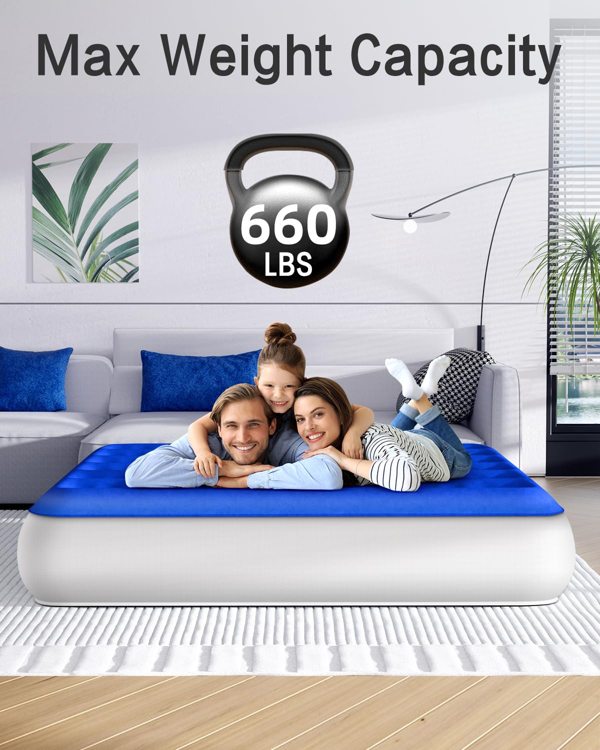 Xsleep queen air bed ideal for home guests and travel.