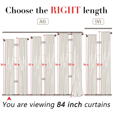 XTMYI bay window drapes with a pleated design for architectural interest