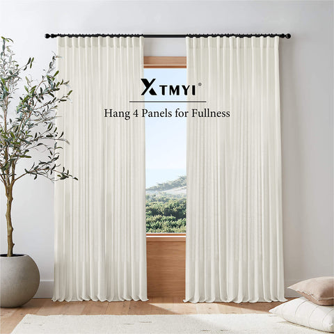 XTMYI easy-care curtains are machine washable for busy homes