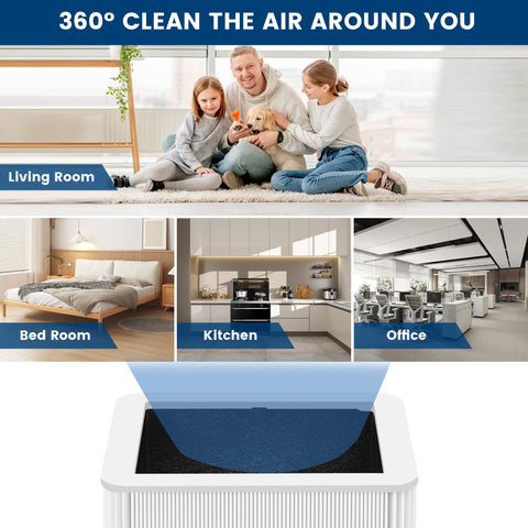 XTPOINT 2-pack packaging highlights value and compatible Blue Pure 211+ filter.