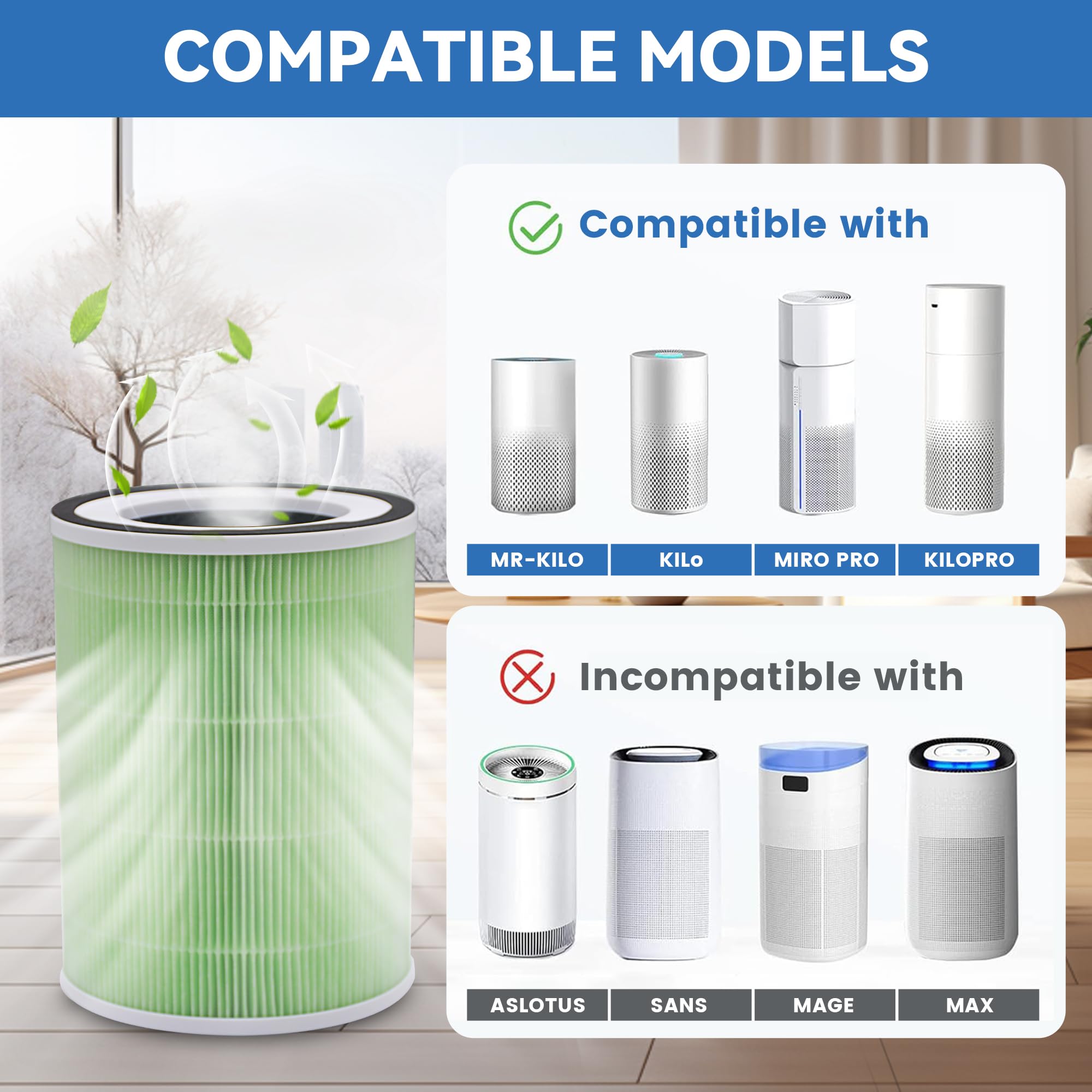 XTPOINT KILO filter compatibility with Afloia models for easy replacement.