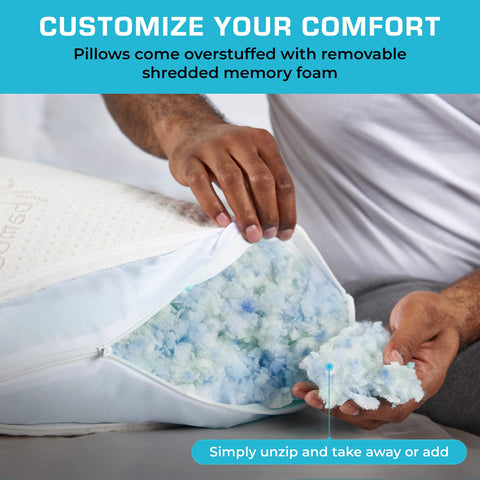 Xtreme Comforts back-sleeper pillow supports neck comfort and posture