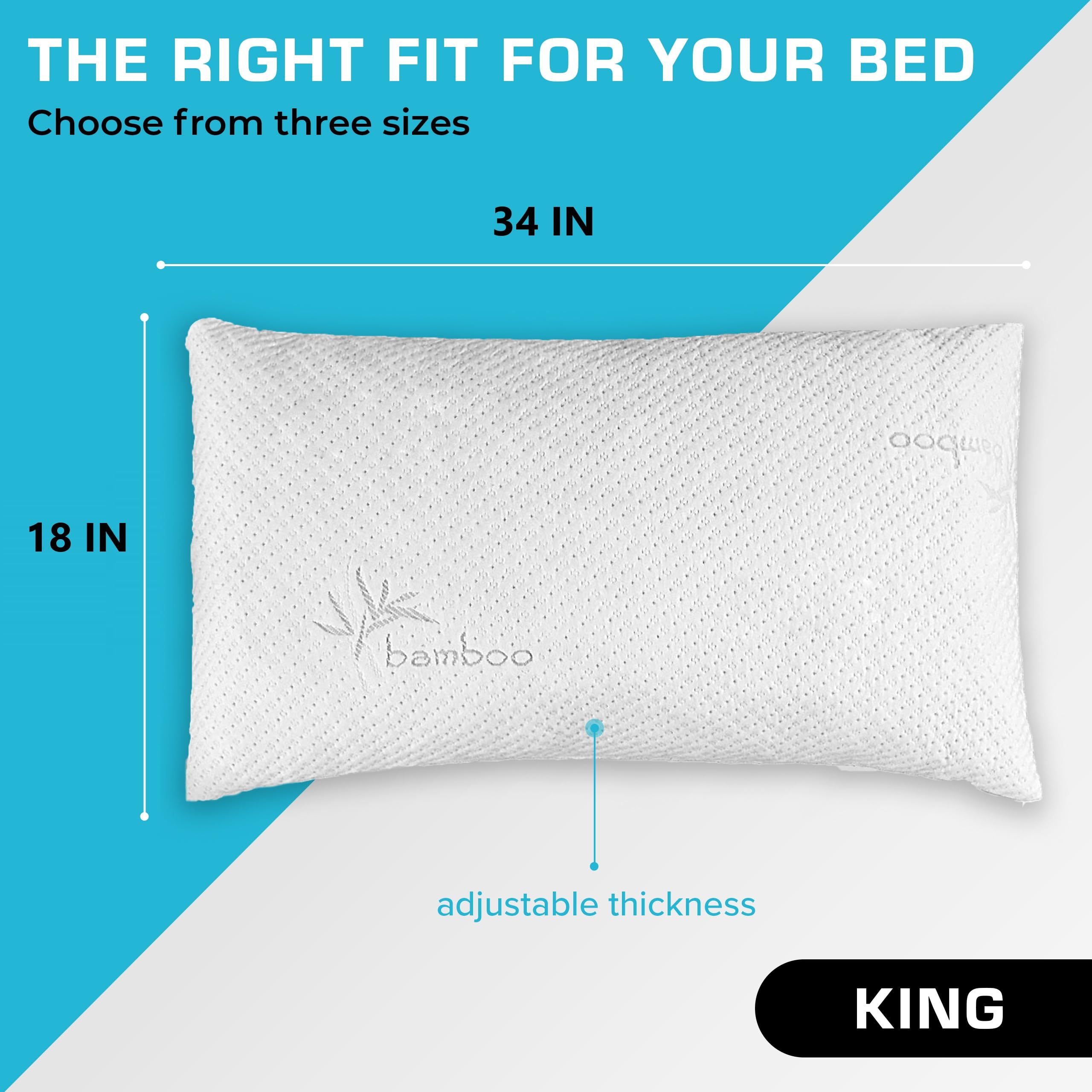 Xtreme Comforts side-sleeper pillow for proper alignment