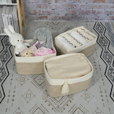 XUANGUO basket with books on shelf keeps shelves tidy