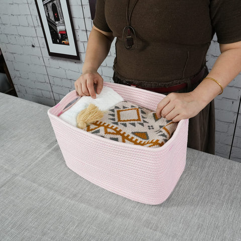 Nursery storage basket by XUANGUO for toys and books.
