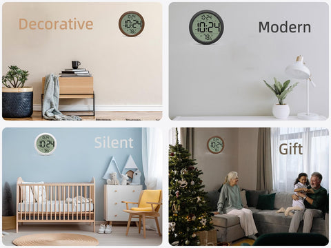 XUANZIT 12/24-hour format switch lets you choose your preferred time display.