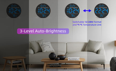 XUANZIT plug-in clock with long USB cable enables flexible placement