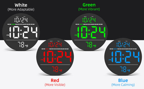 XUANZIT green 12/24-hour format switch for personal preference