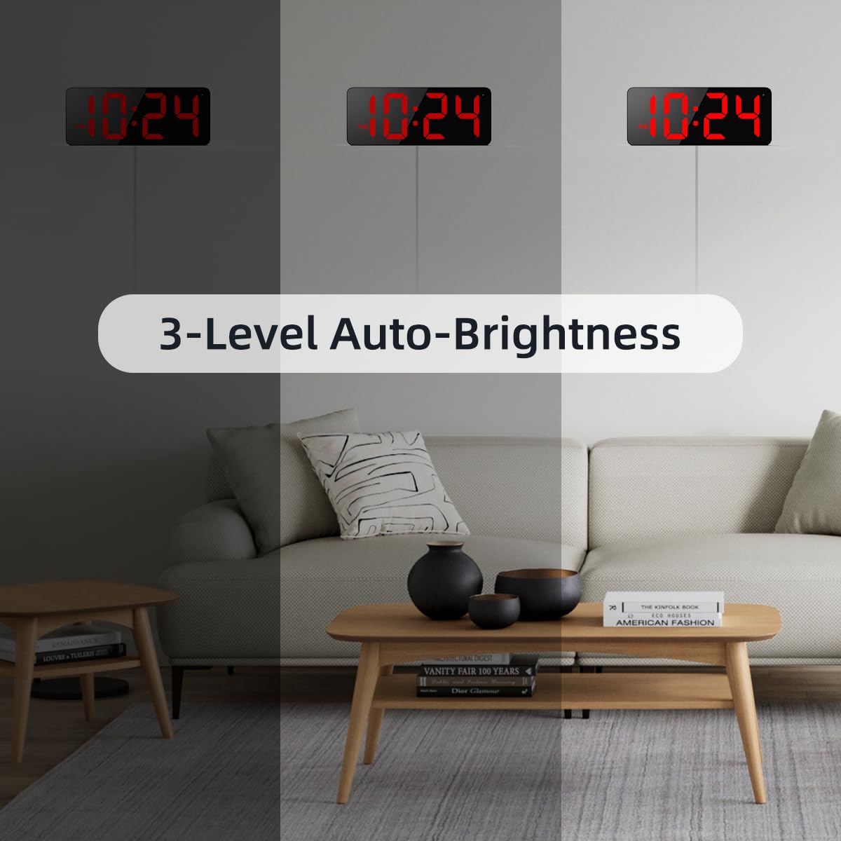 XUANZIT clock memory function preserves settings after a power outage.