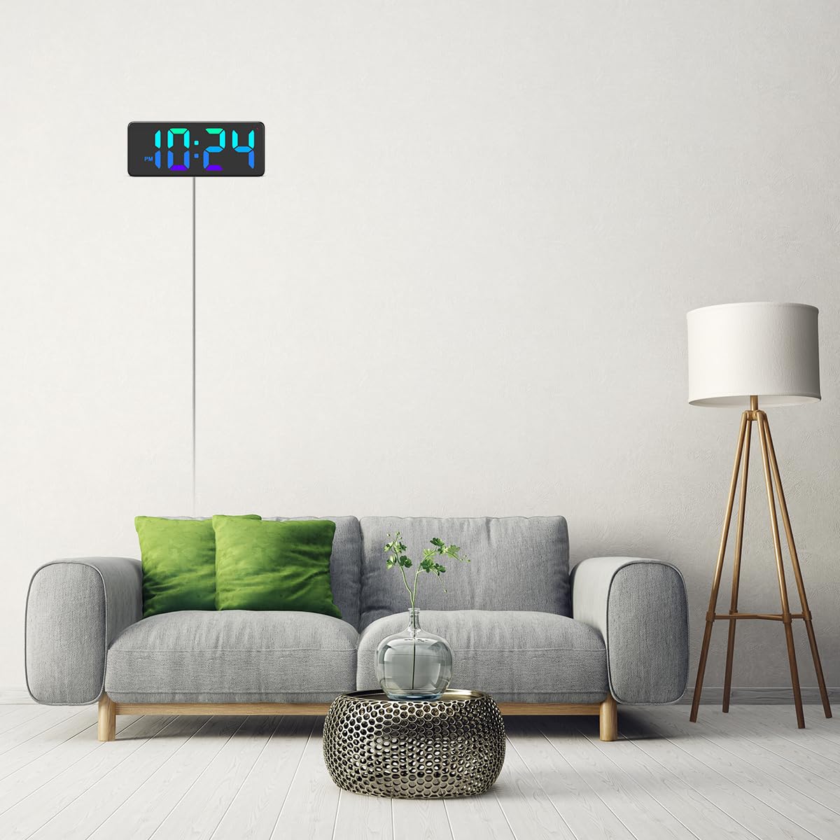 XUANZIT clock features battery backup to preserve time during outages.