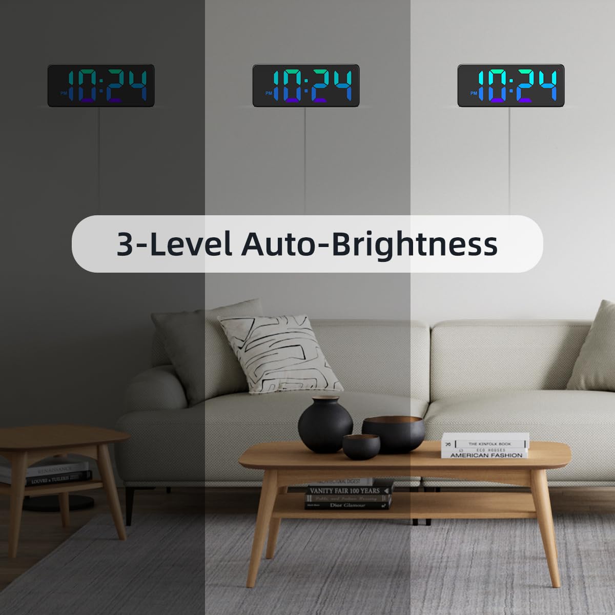 XUANZIT design includes two back pins for easy wall mounting and positioning.