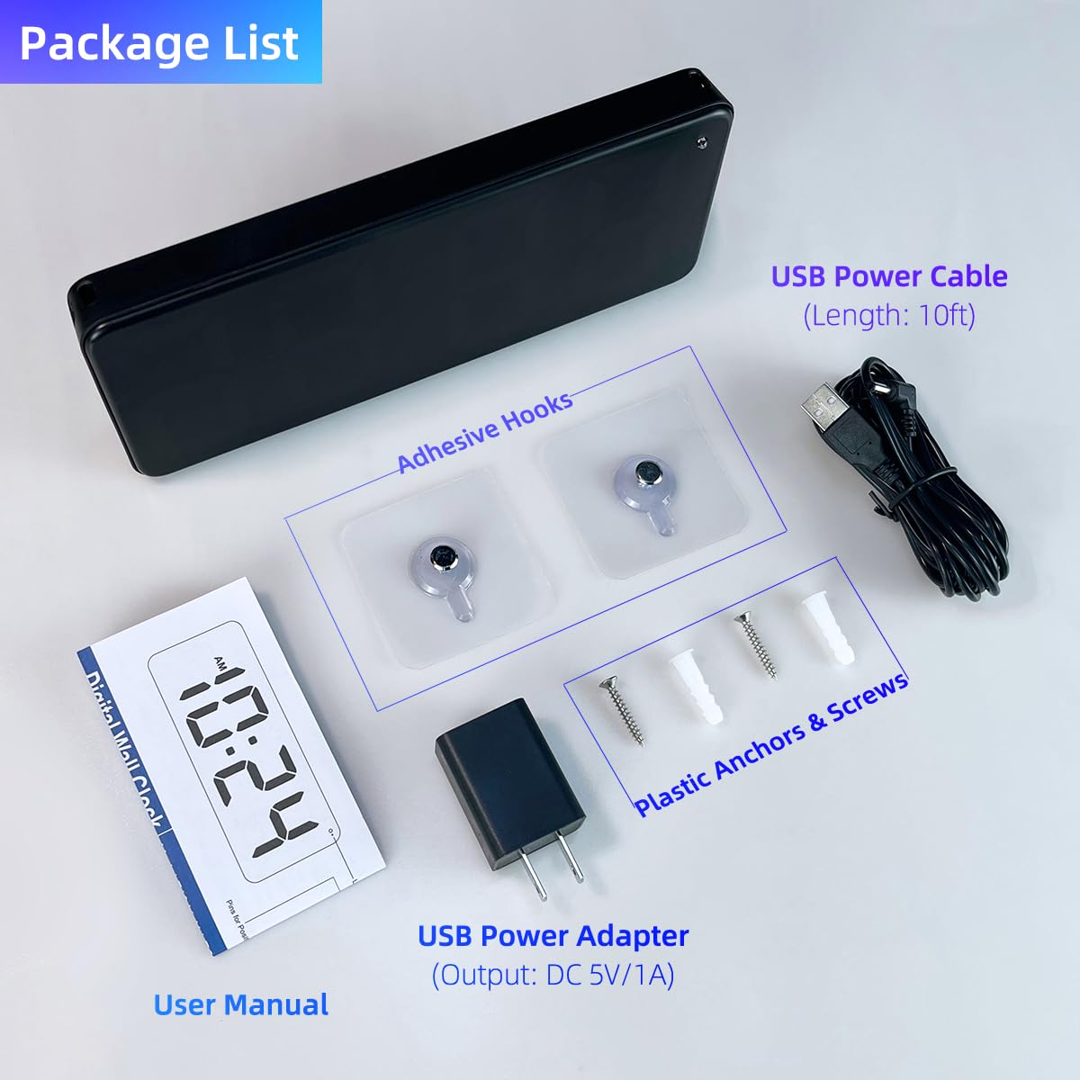 XUANZIT supports 12/24-hour formats with a simple switch for global use.