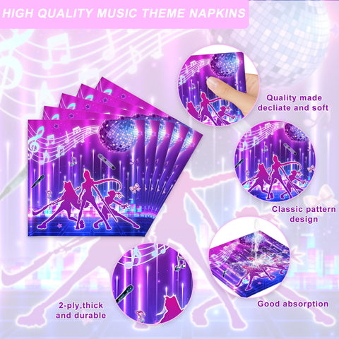 XUELIREN K-Pop napkins 20-pack, quick cleanup after dance moments.