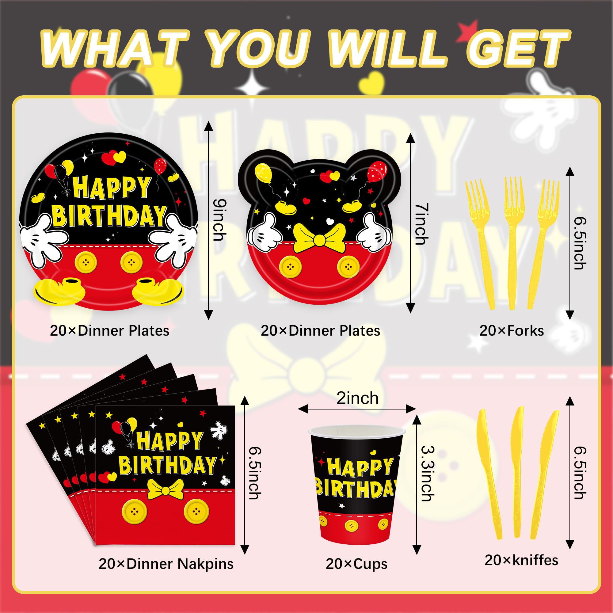 XUELIREN party pack for 20 guests simplifies party prep