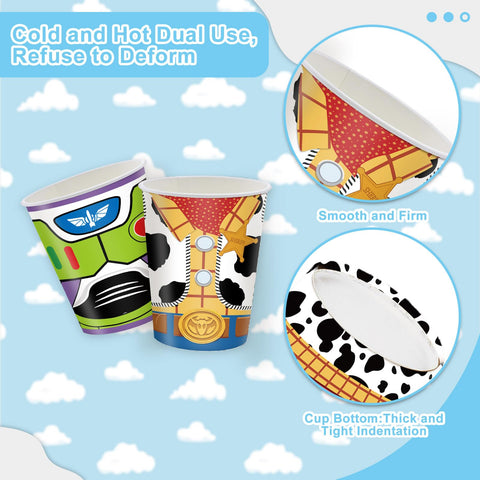 XUELIREN Toy Theme Cups with vibrant designs for kid-friendly drinks