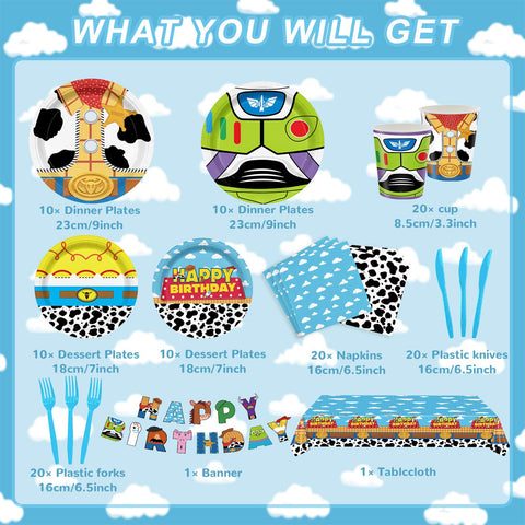 XUELIREN Toy Theme Napkins with cheerful imagery for easy cleanup