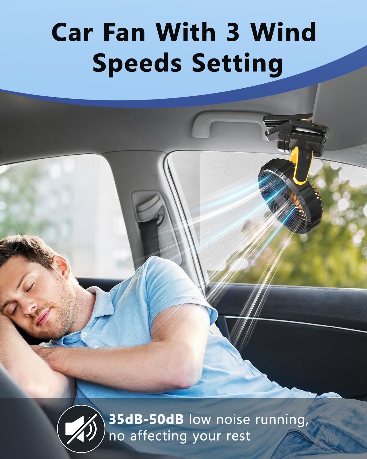Xuenair quiet 3-speed brushless motor delivers calm airflow.