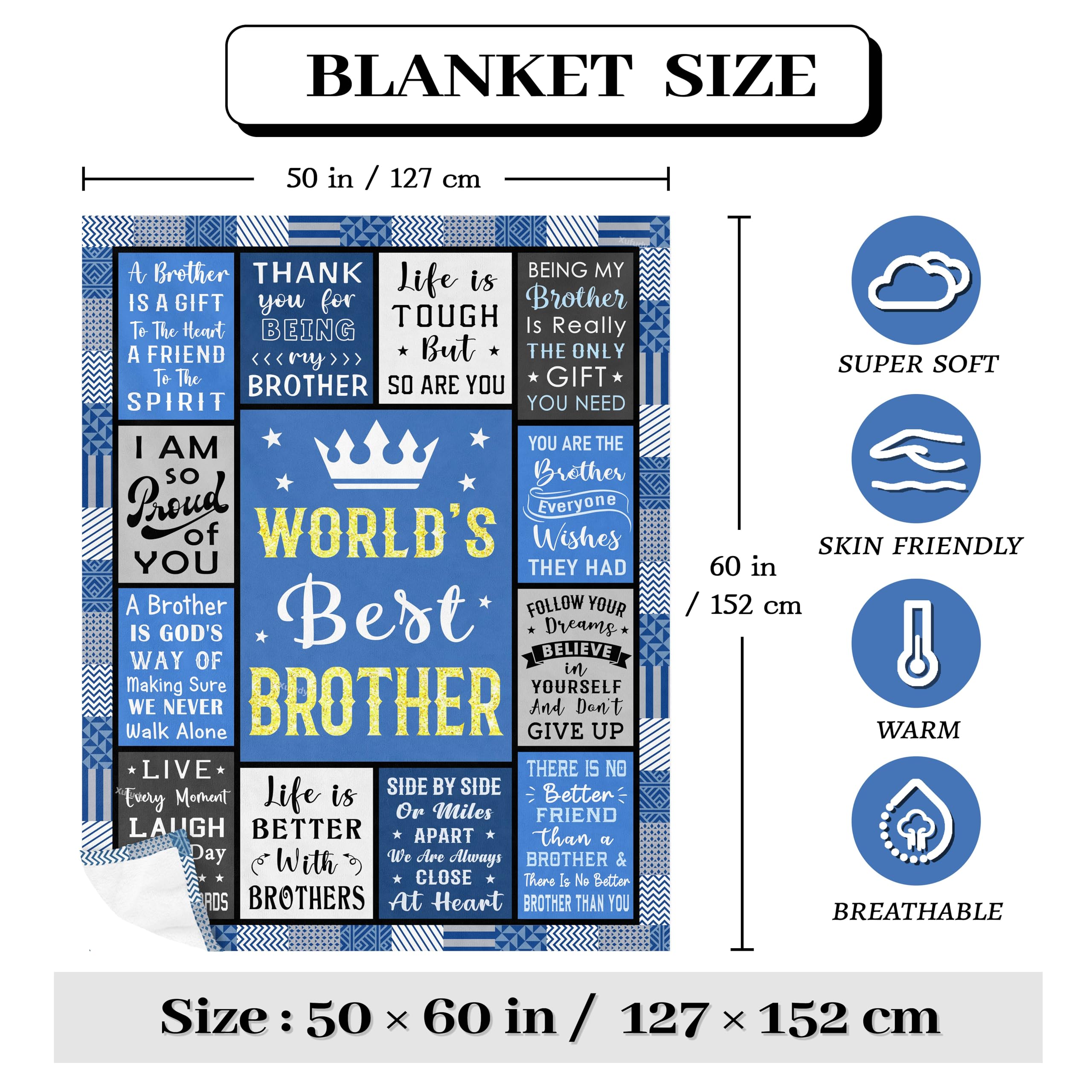 Xufudy easy-care cold wash blanket care guidance