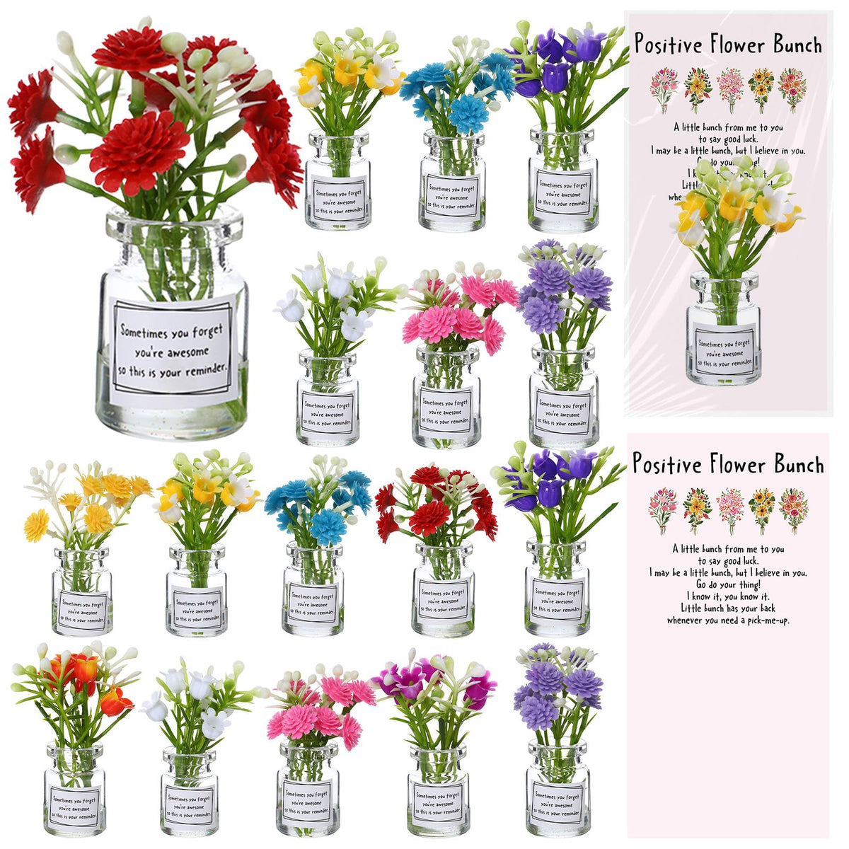 Xuhal mini bud vases set enhances thoughtful gift presentation on a desk