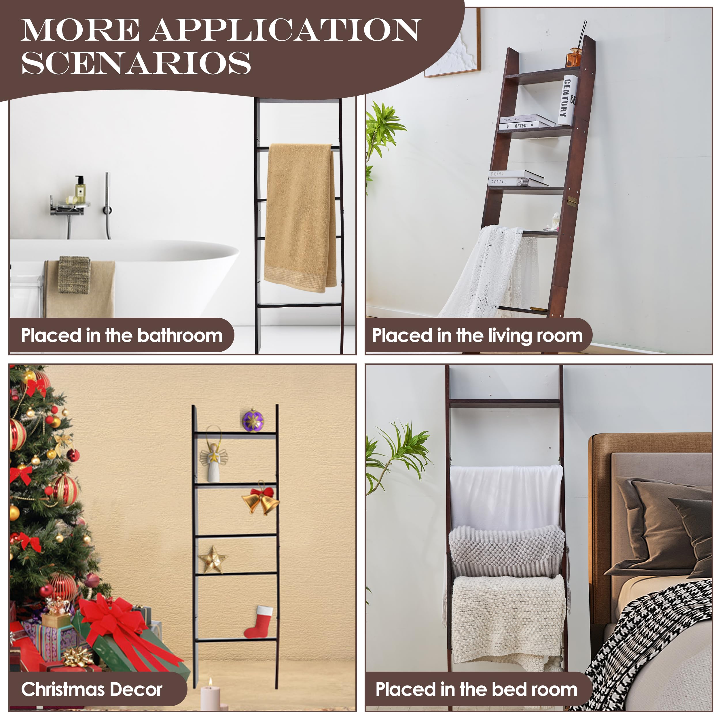 XUNIQUE gift-ready blanket ladder combines function and style