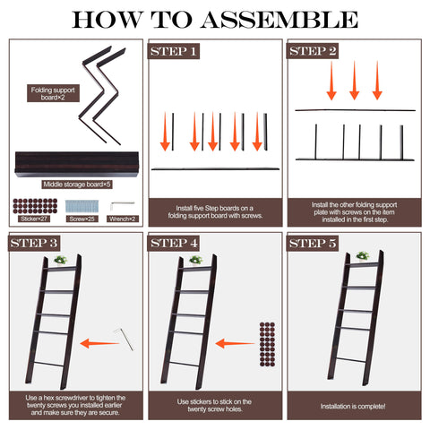 XUNIQUE living room display ladder adds warm decor and organization