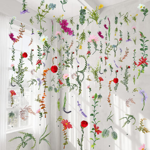 XunYee six-piece flower garland draped mantel for warm decor
