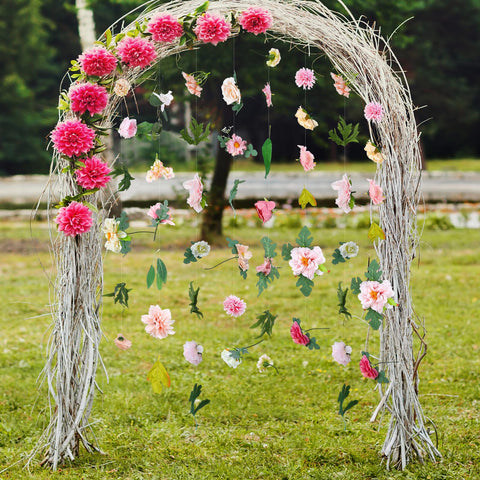 XunYee aisle decoration garland guides guests with soft romance.