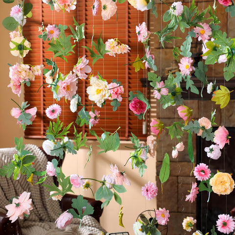 XunYee garland as a table centerpiece adds texture and color.