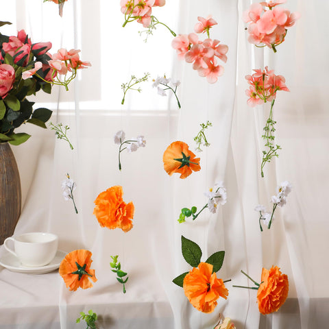 XunYee rose garland for elegant table centerpieces and ceremony decor.