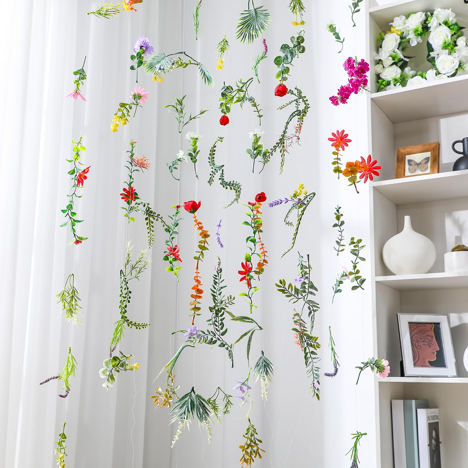 XunYee silk-like garland with vibrant colors for party decor
