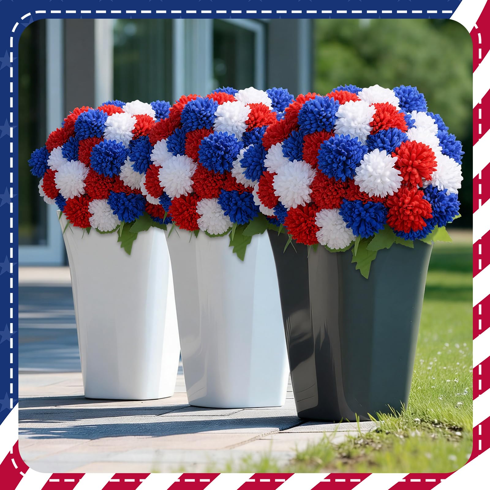 XunYee silk patriotic blossoms with realistic color and soft texture
