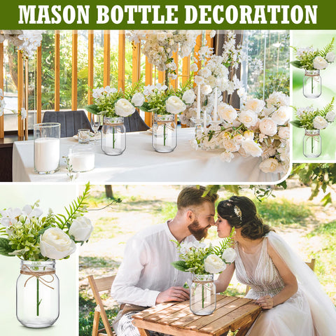 XunYee wedding reception decor with charming mason jars